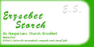 erzsebet storch business card
